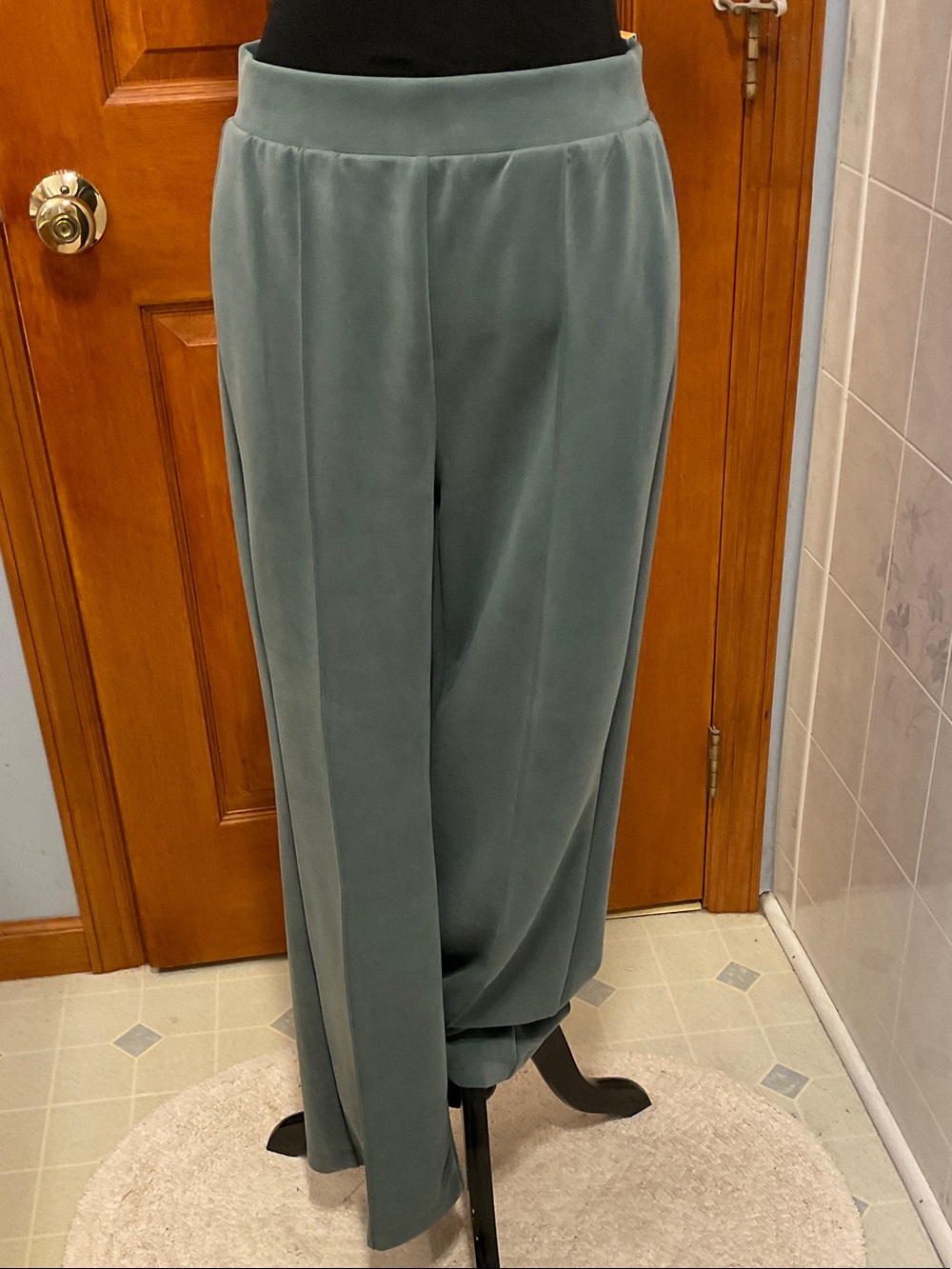 Wide Leg Women’s Pants in Sage Green